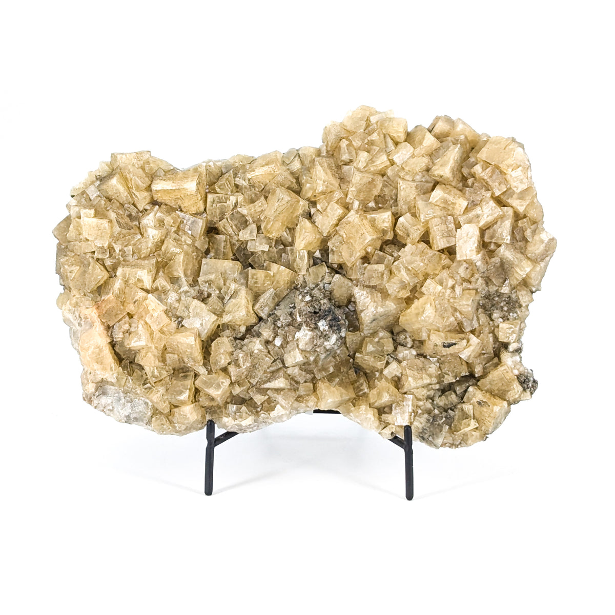 Yellow Fluorite specimen, calcium fluoride, from El Hammam Mine, Ahouli, Midelt, Drâa-Tafilalet, Morocco.