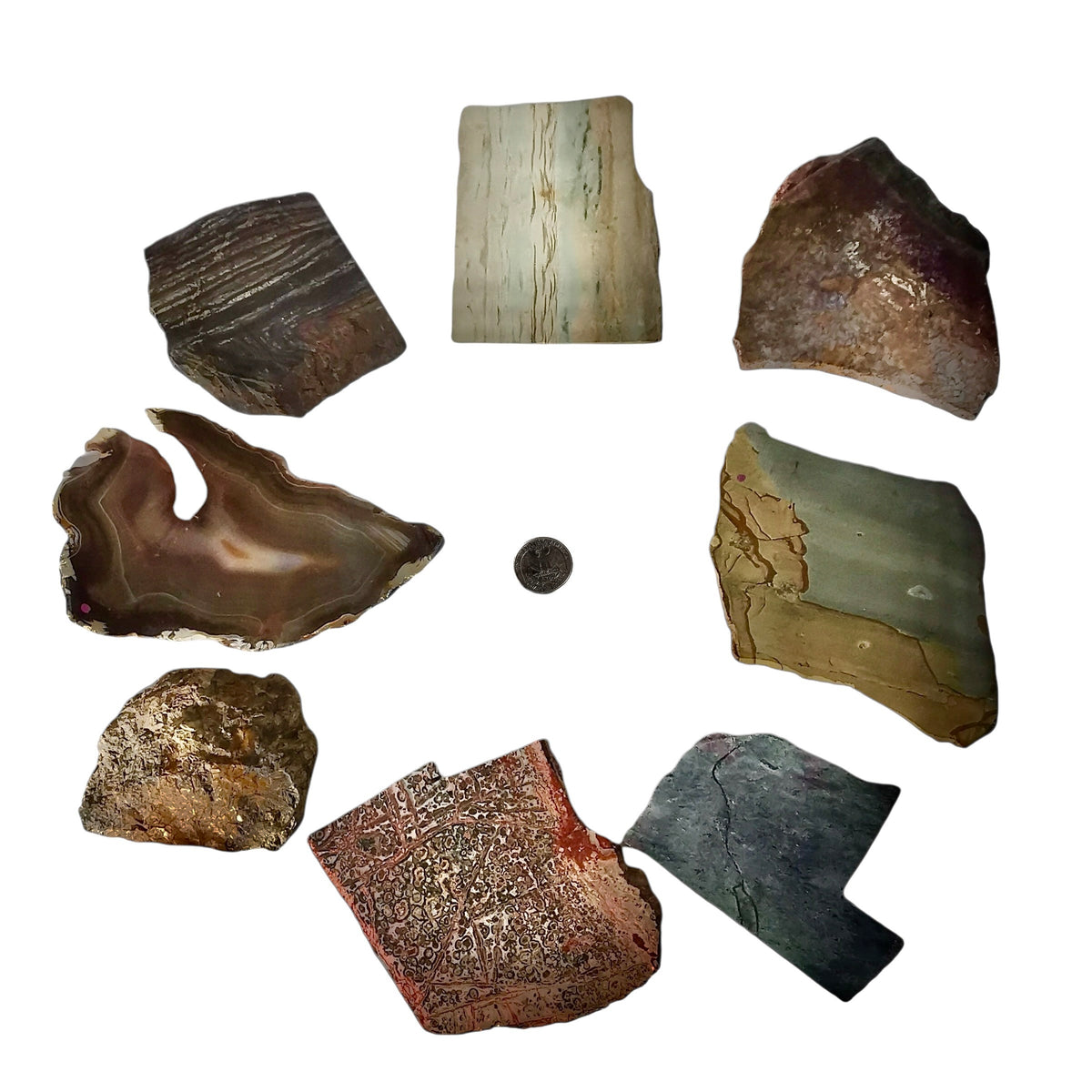 Assorted lapidary slab, agate and jasper, photo 10 of 10