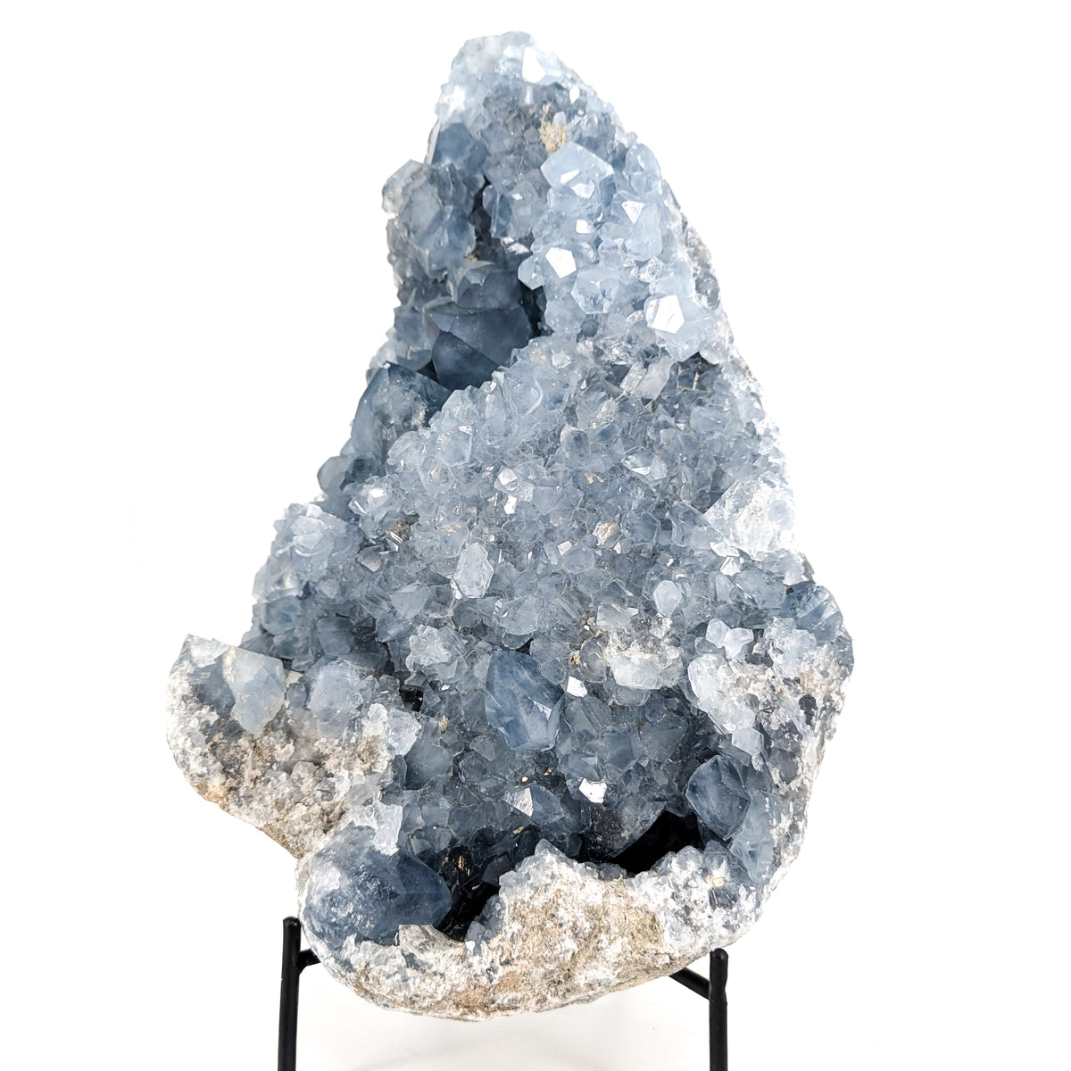 Blue Celestite specimen from Sakoany Deposit, Boeny Region, Madagascar.