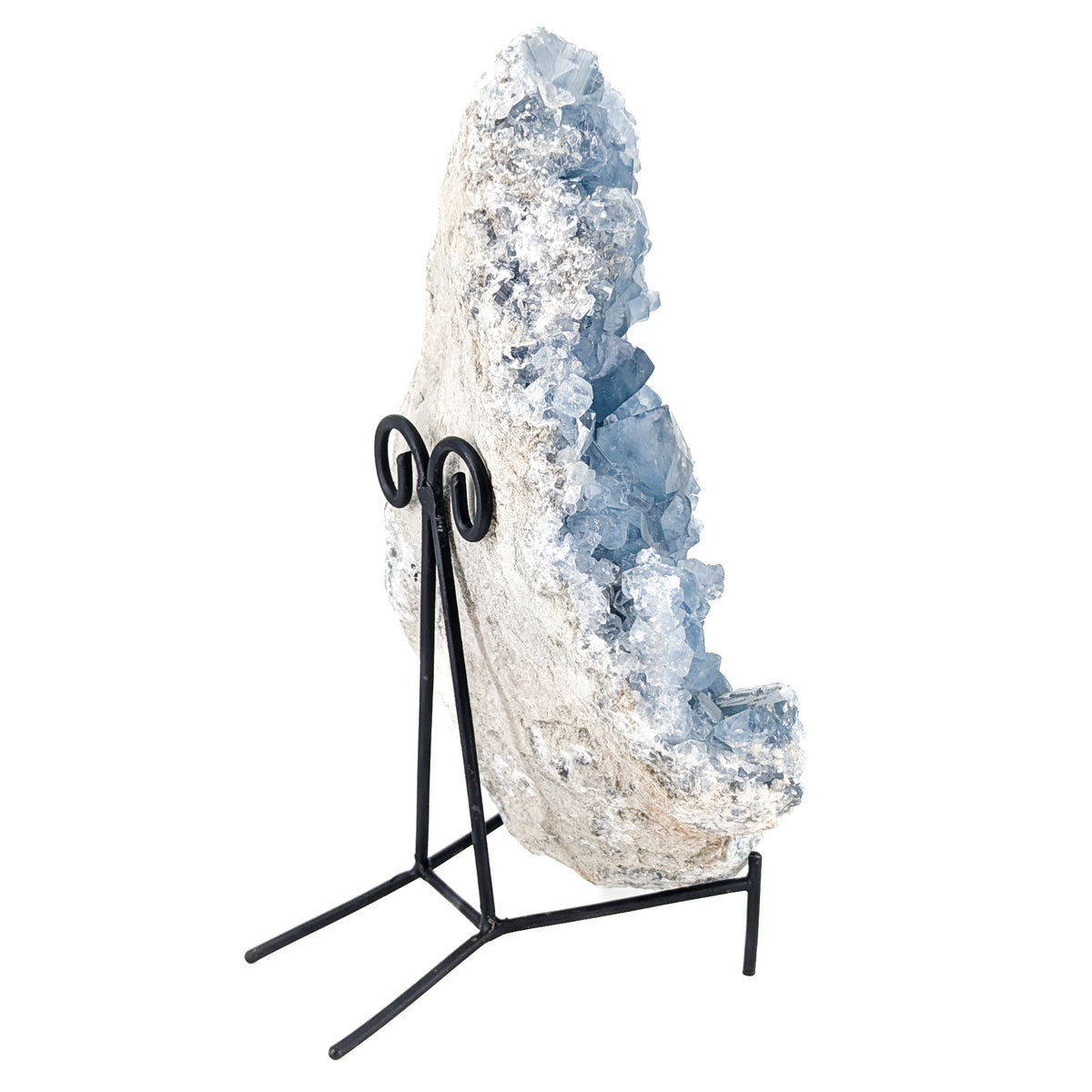 Blue Celestite specimen from Sakoany Deposit, Boeny Region, Madagascar.