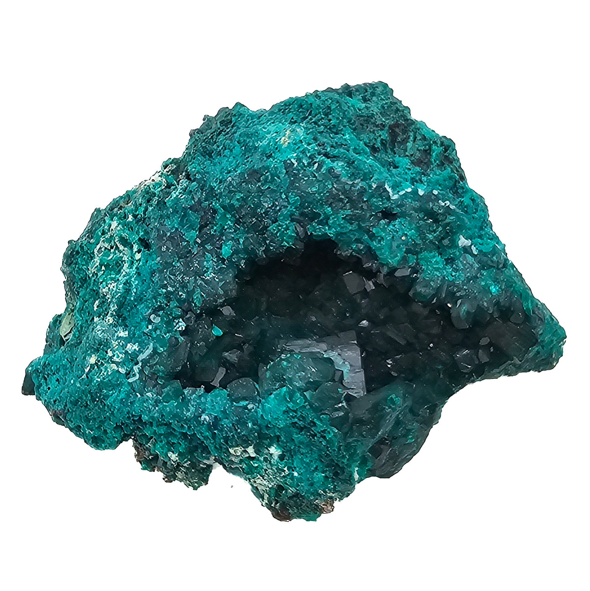 Dioptase mineral specimen.