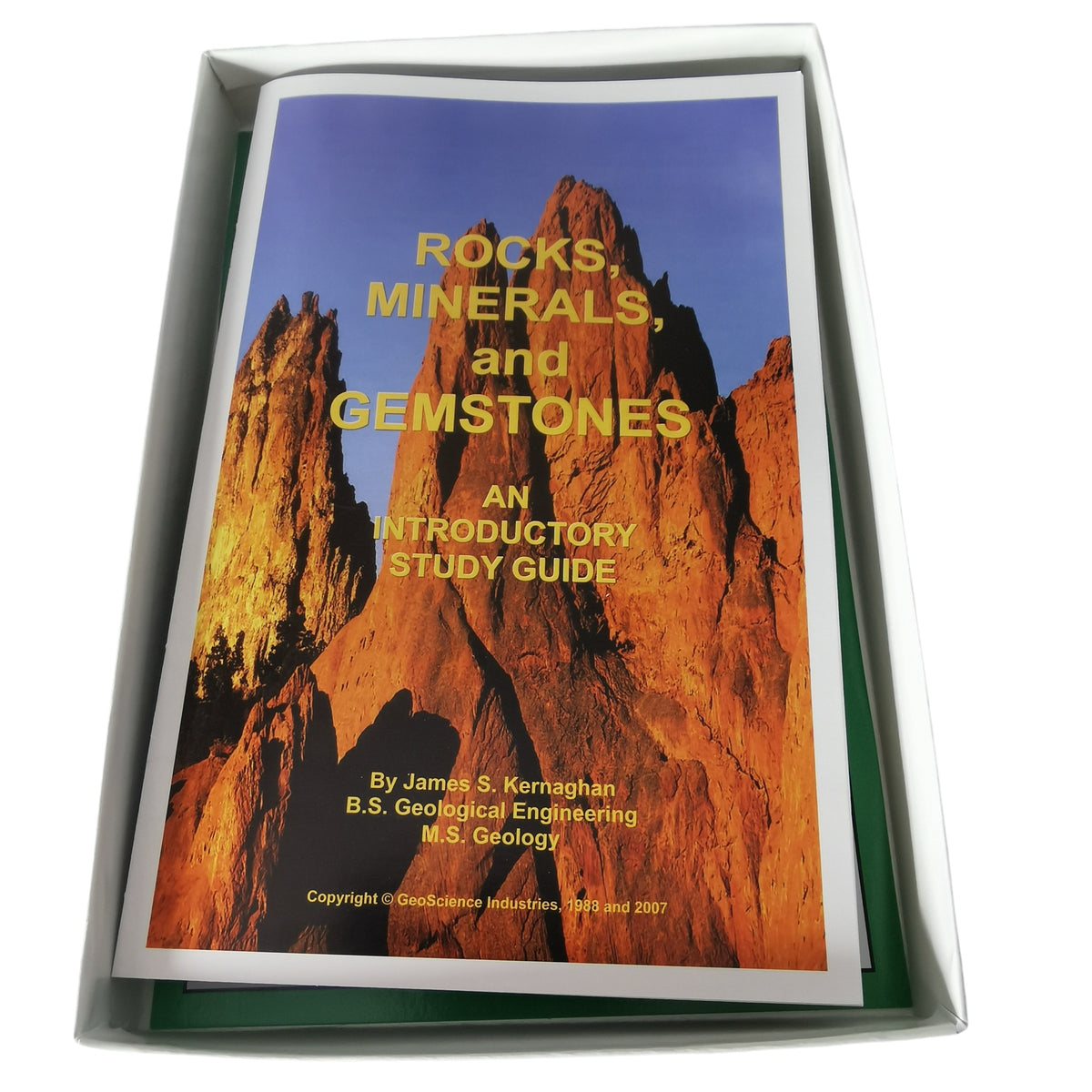 35 piece mineral set: guide booklet cover