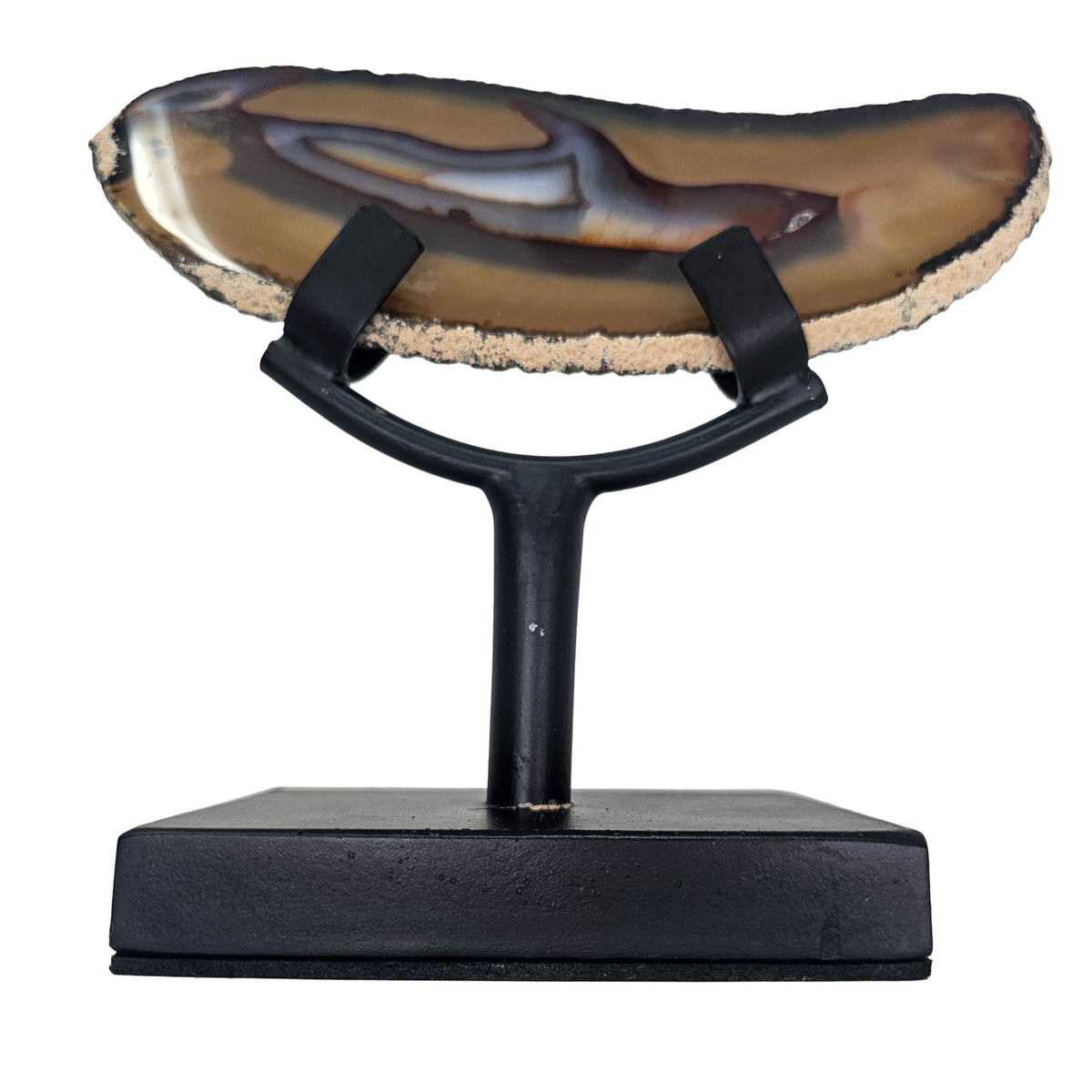 Agate slab stand – stand holding a long slice