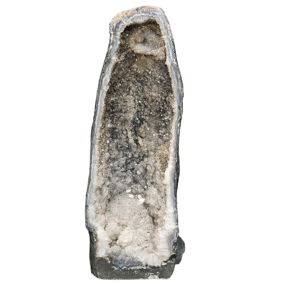 Amethyst cathedral geode statement specimen, a variety of quartz, from Rio Grande do Sul, Brazil.