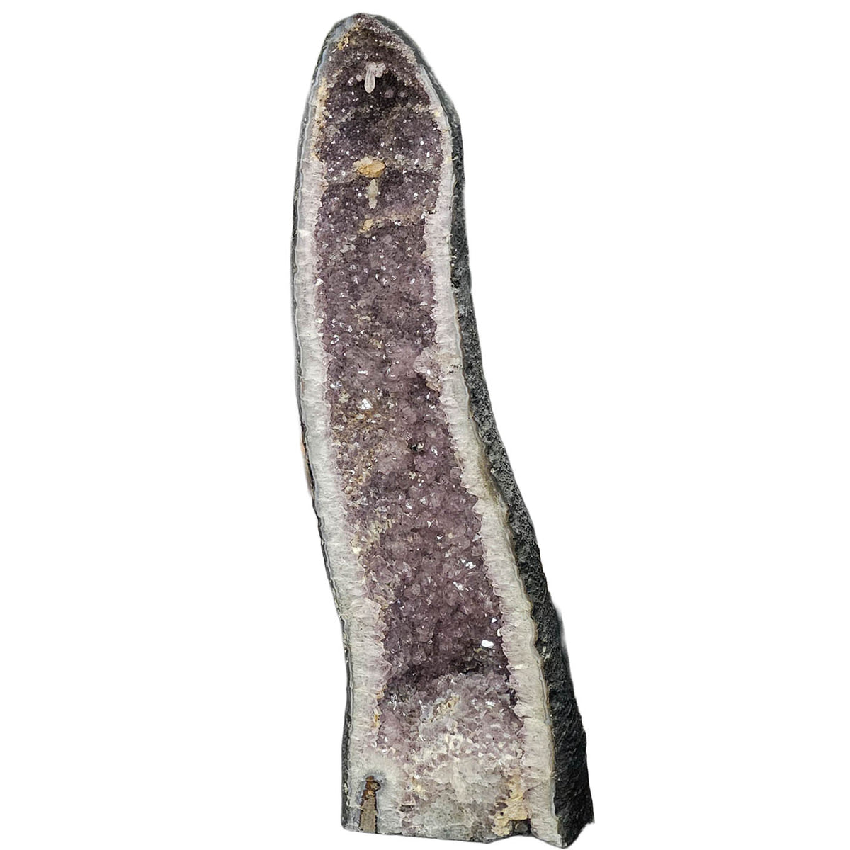 Amethyst cathedral geode statement specimen, a variety of quartz, from Rio Grande do Sul, Brazil.