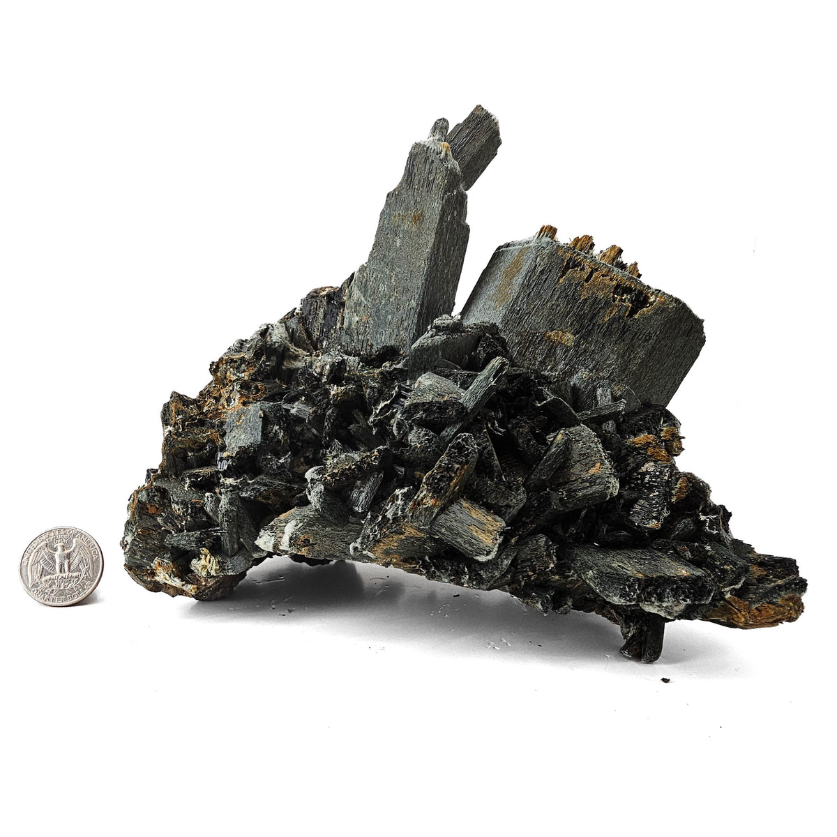 Black Amphibole - Mineral from Morocco, view 9 of 10