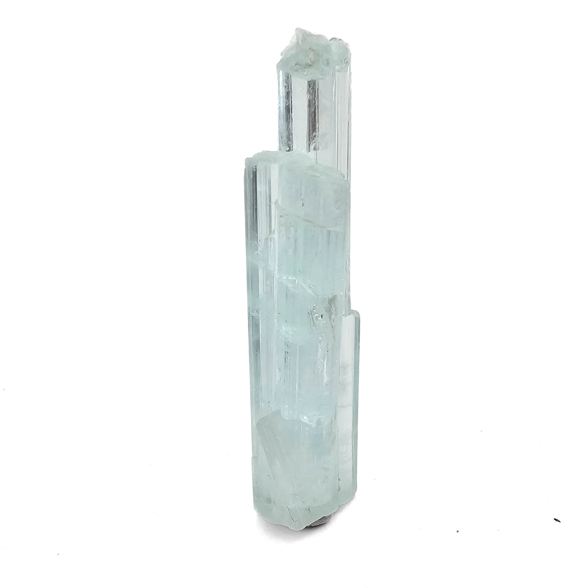 Aquamarine specimen, a variety of beryl, from Shigar Valley, Skardu District, Gilgit-Baltistan, Pakistan.