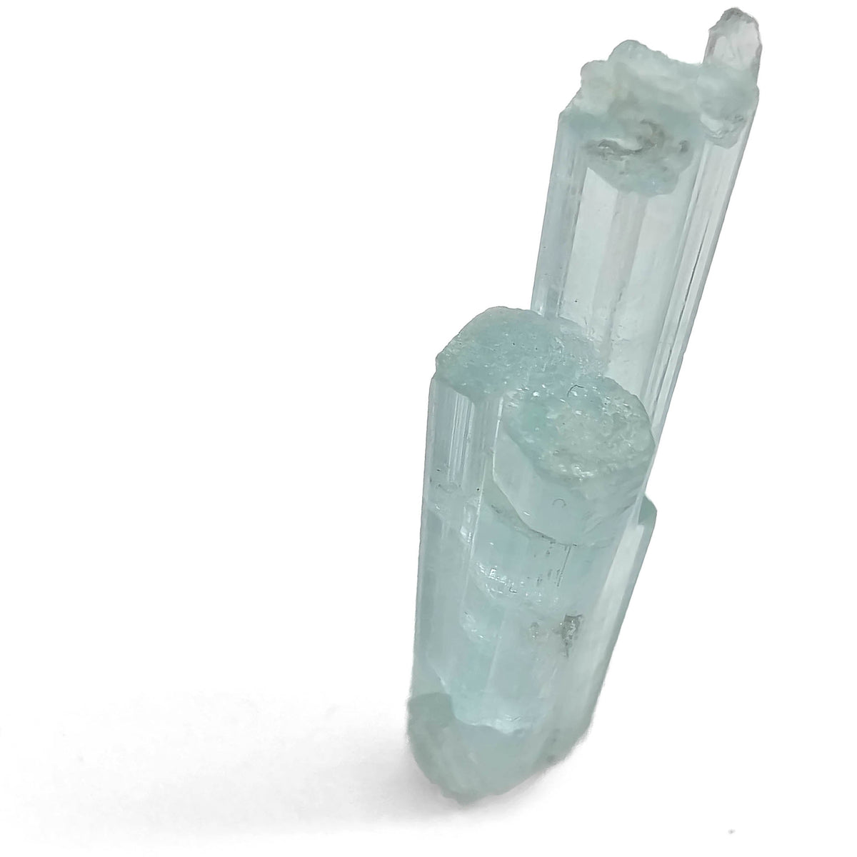 Aquamarine specimen, a variety of beryl, from Shigar Valley, Skardu District, Gilgit-Baltistan, Pakistan.
