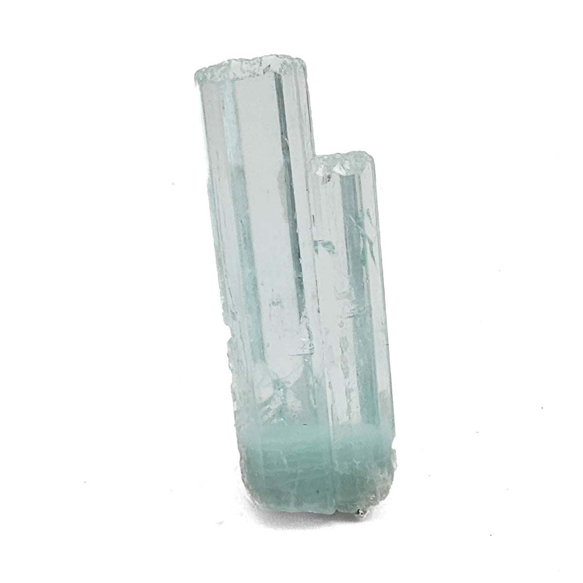 Aquamarine specimen, a variety of beryl, from Shigar Valley, Skardu District, Gilgit-Baltistan, Pakistan.