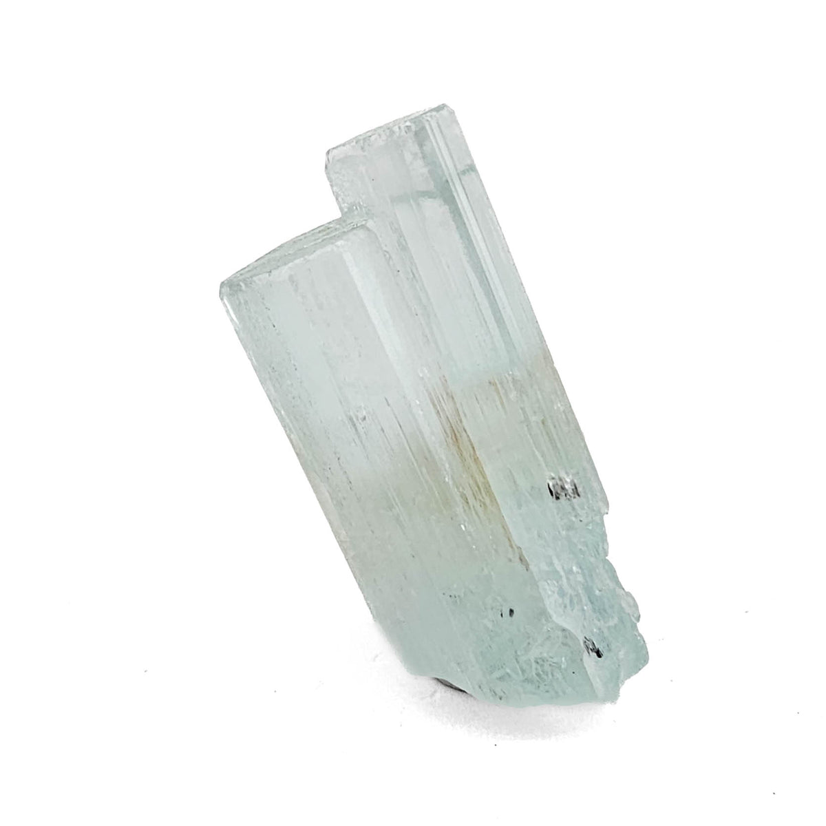 Aquamarine specimen, a variety of beryl, from Shigar Valley, Skardu District, Gilgit-Baltistan, Pakistan.