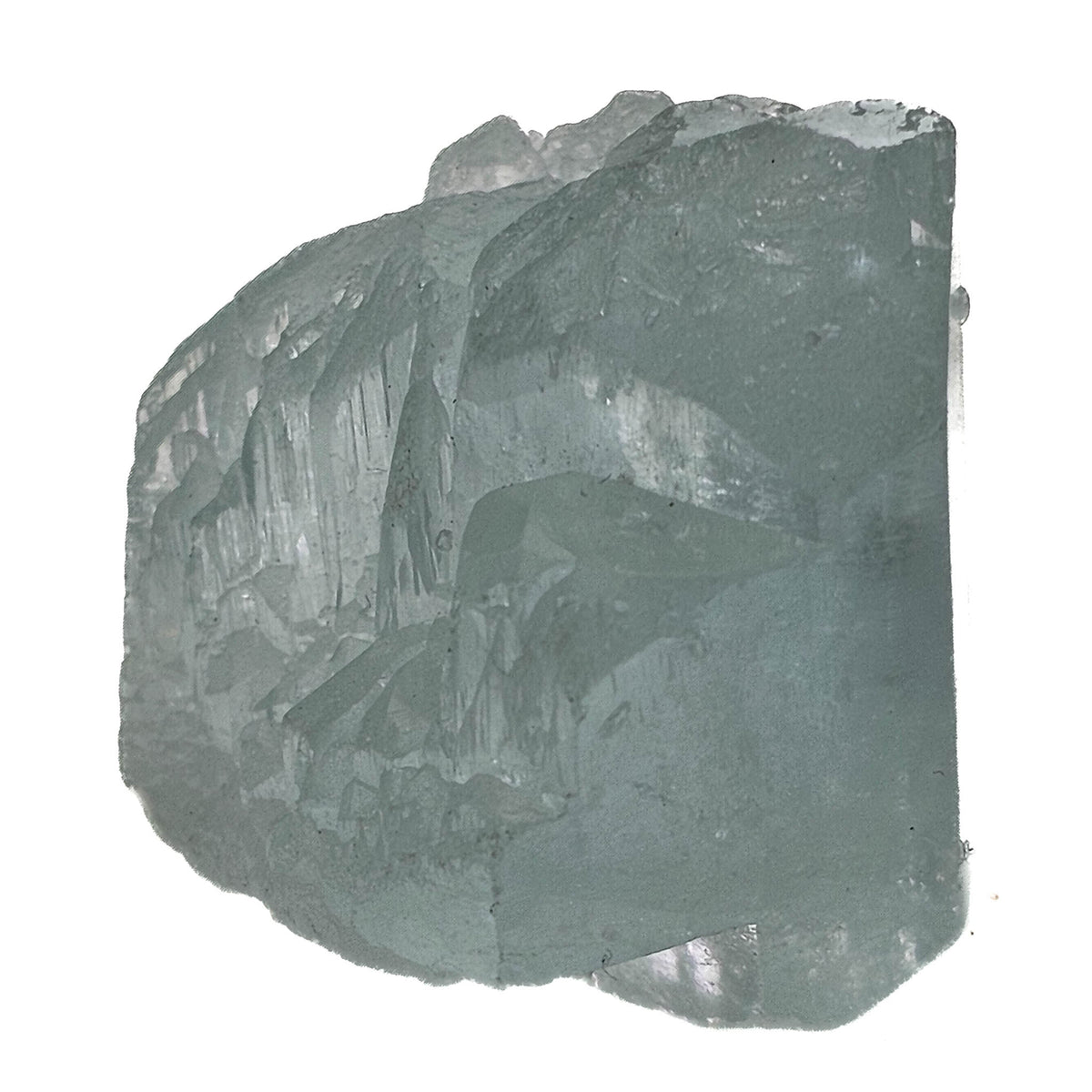 Aquamarine specimen, a variety of beryl, from Shigar Valley, Skardu District, Gilgit-Baltistan, Pakistan.
