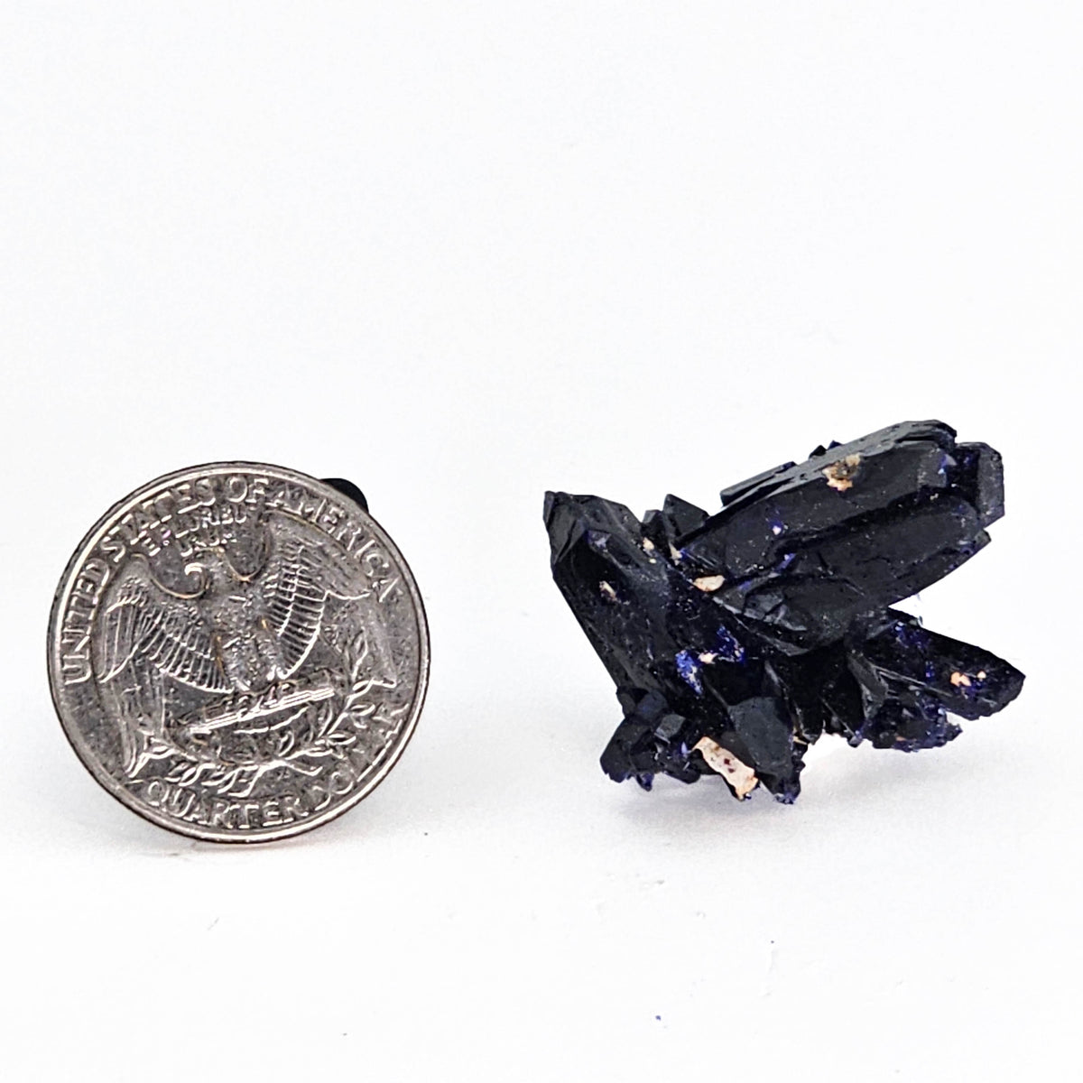 Azurite specimen, a copper carbonate.