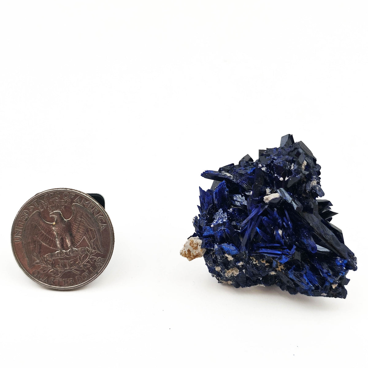 Azurite specimen, a copper carbonate.