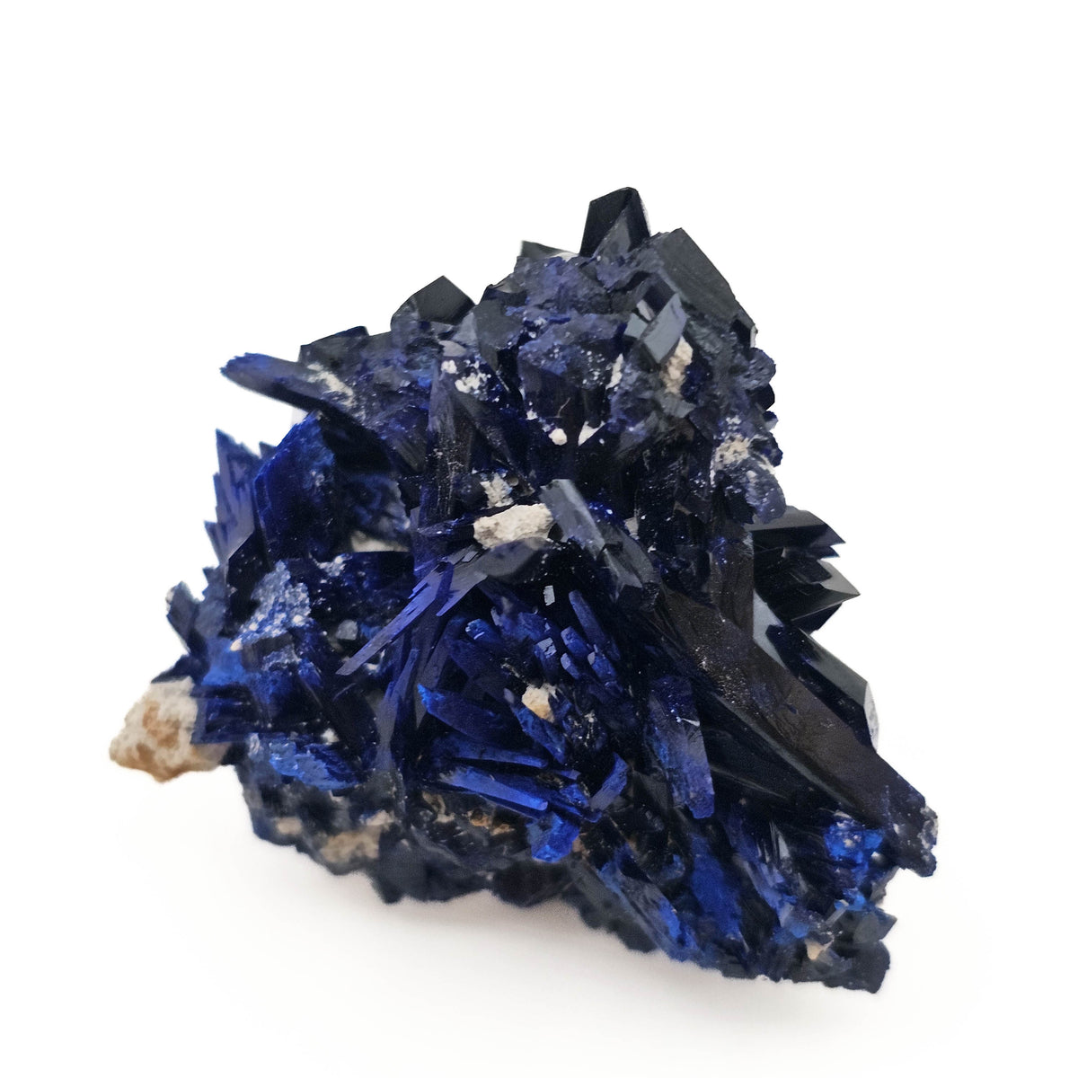 Azurite specimen, a copper carbonate.
