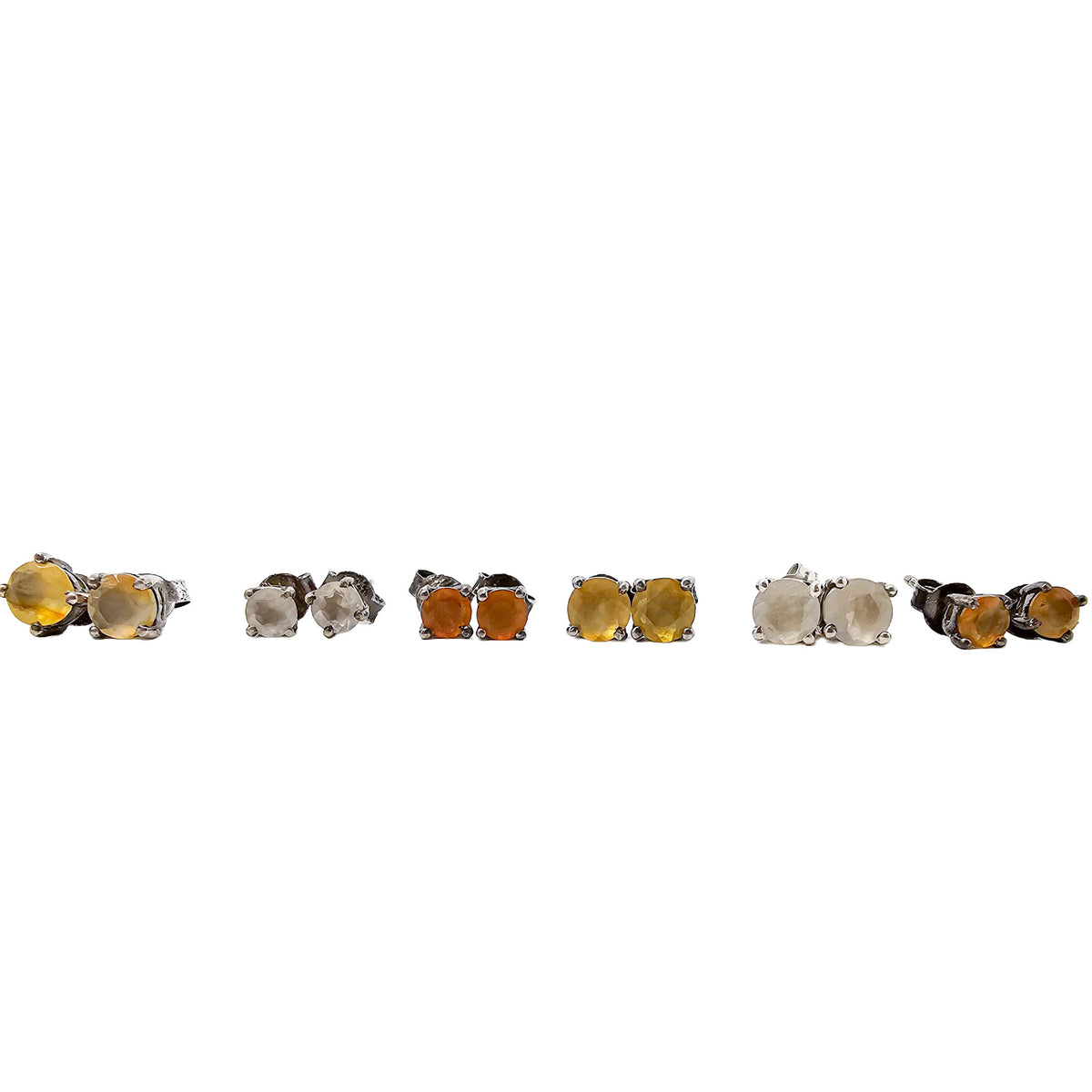 BC Agate - Stud Earrings - Broken Ox Creations - BC, Canada - India
