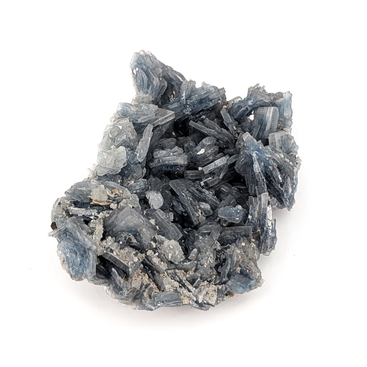 Cavnic Blue Barite specimen, barium sulfate, from Cavnic Mine, Cavnic, Maramureș County, Romania.