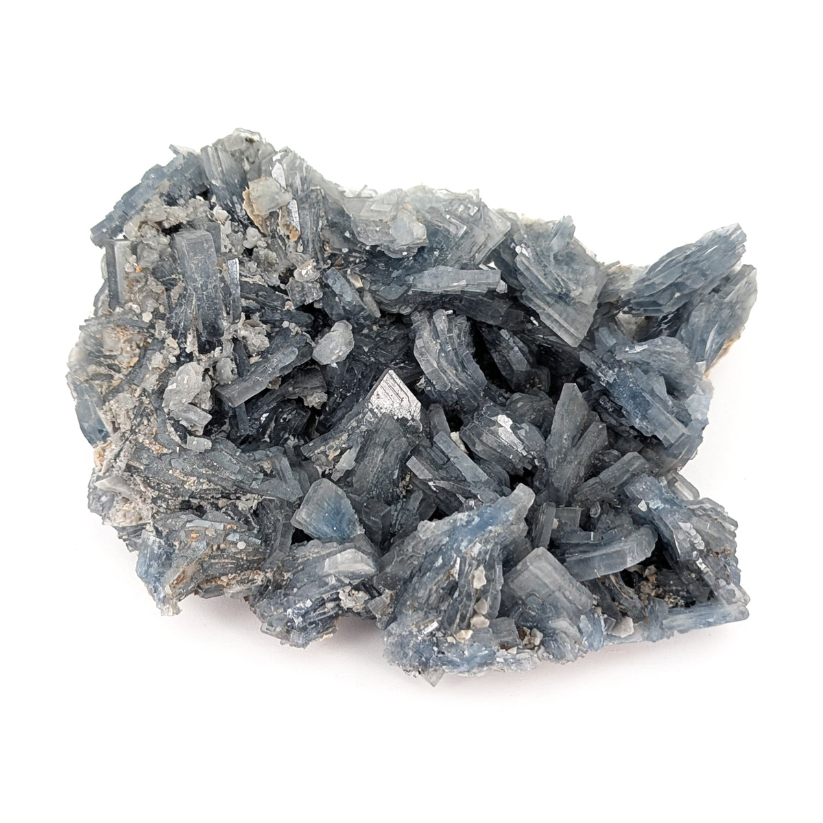 Cavnic Blue Barite specimen, barium sulfate, from Cavnic Mine, Cavnic, Maramureș County, Romania.