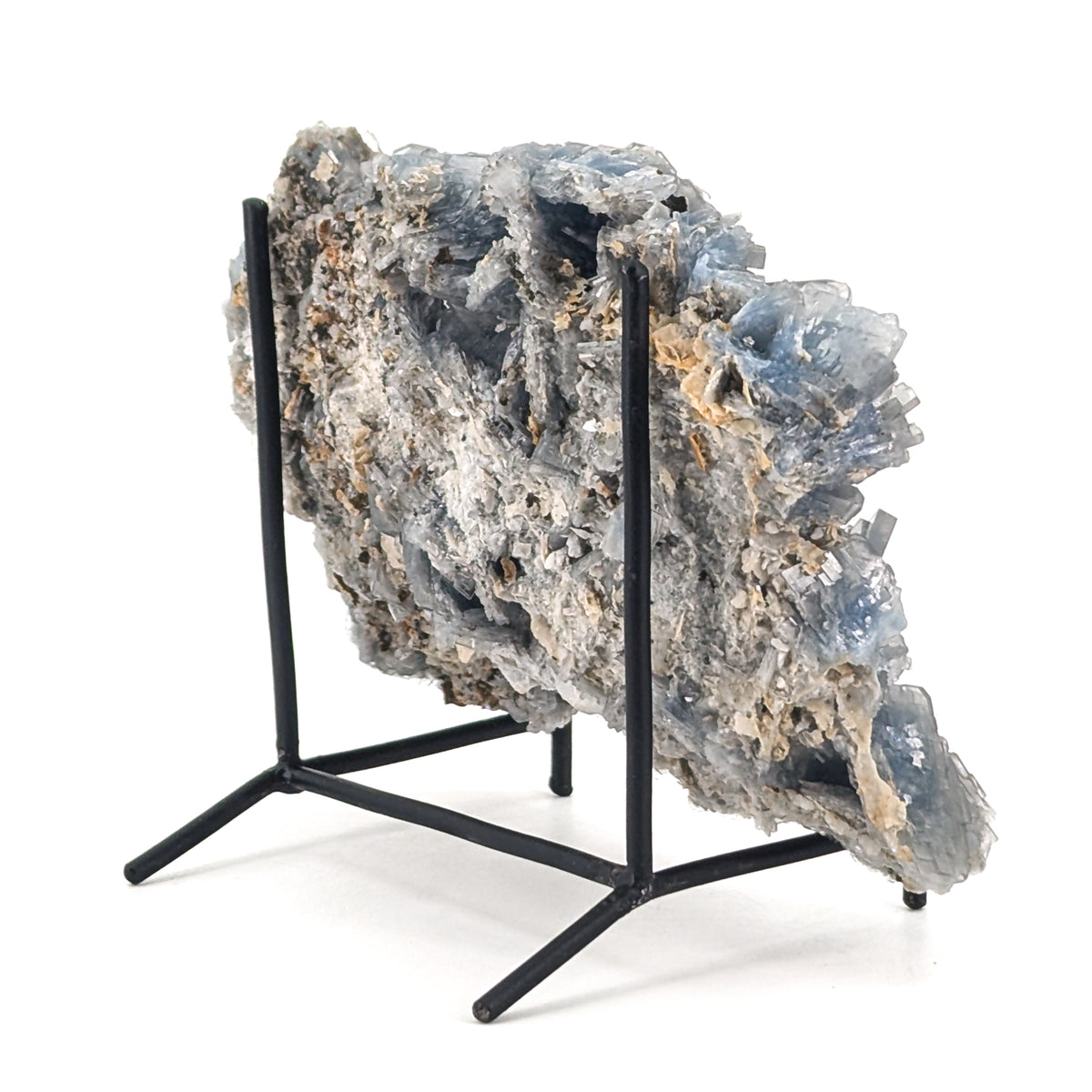 Cavnic Blue Barite specimen, barium sulfate, from Cavnic Mine, Cavnic, Maramureș County, Romania.