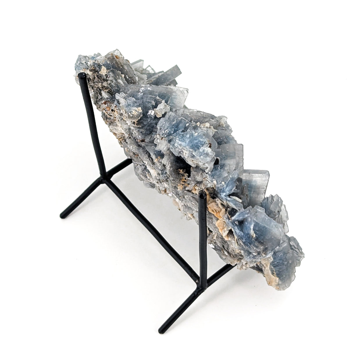Cavnic Blue Barite specimen, barium sulfate, from Cavnic Mine, Cavnic, Maramureș County, Romania.