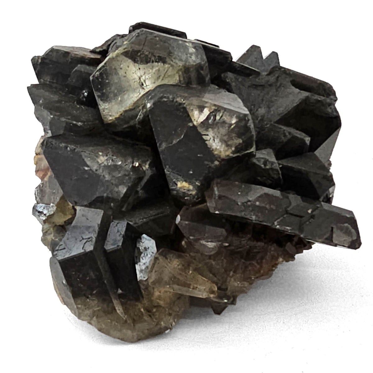 Black Barite specimen, barium sulfate, from Mibladen mining district, Drâa-Tafilalet Region, Morocco.