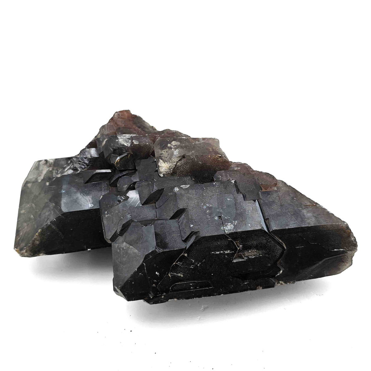 Black Barite specimen, barium sulfate, from Mibladen mining district, Drâa-Tafilalet Region, Morocco.