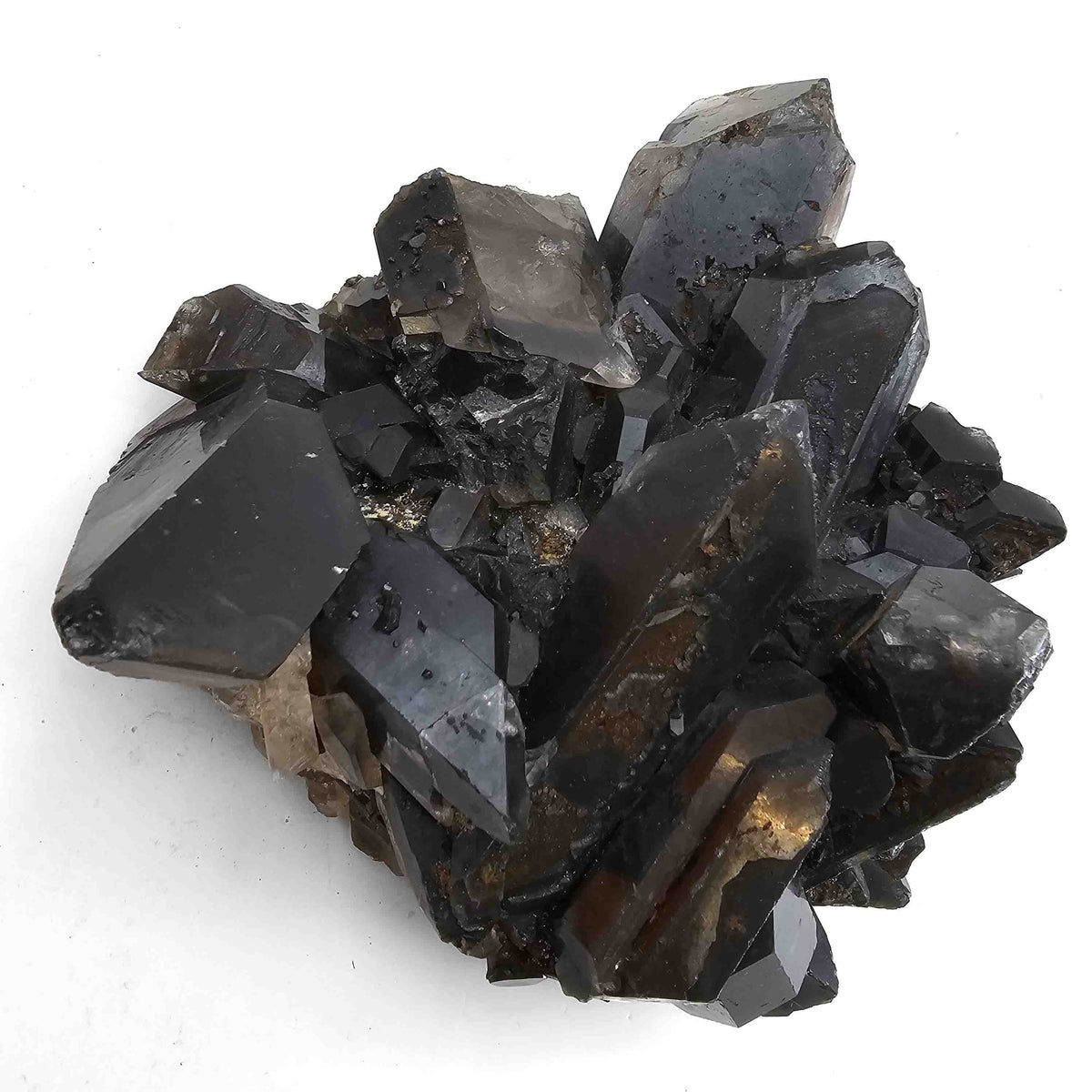 Black Barite specimen, barium sulfate, from Mibladen mining district, Drâa-Tafilalet Region, Morocco.