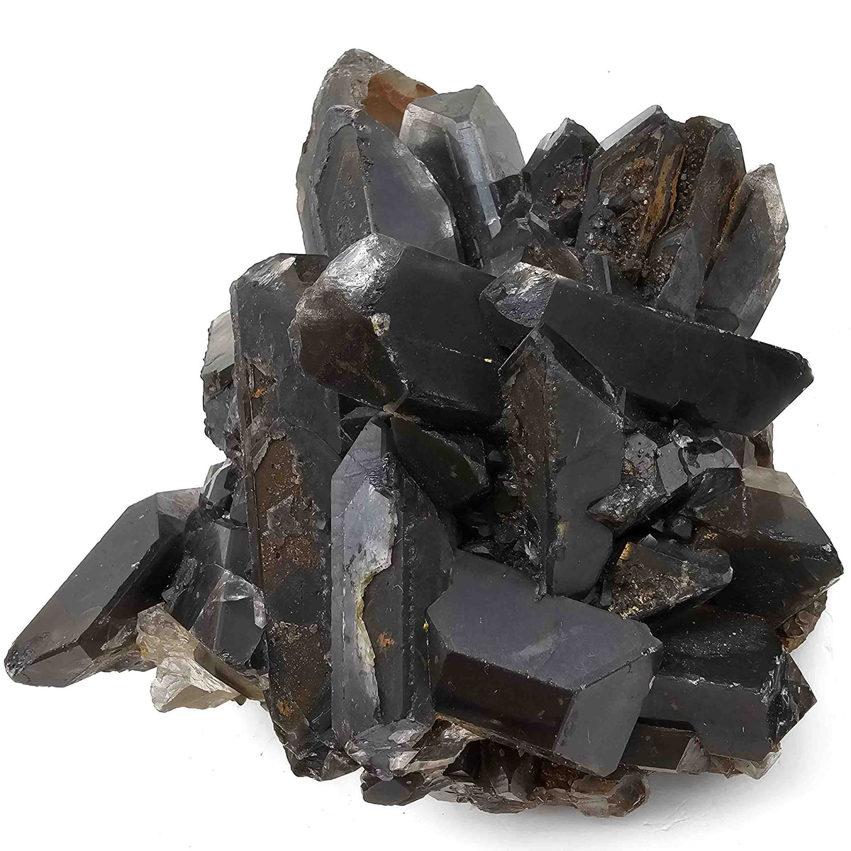 Black Barite specimen, barium sulfate, from Mibladen mining district, Drâa-Tafilalet Region, Morocco.