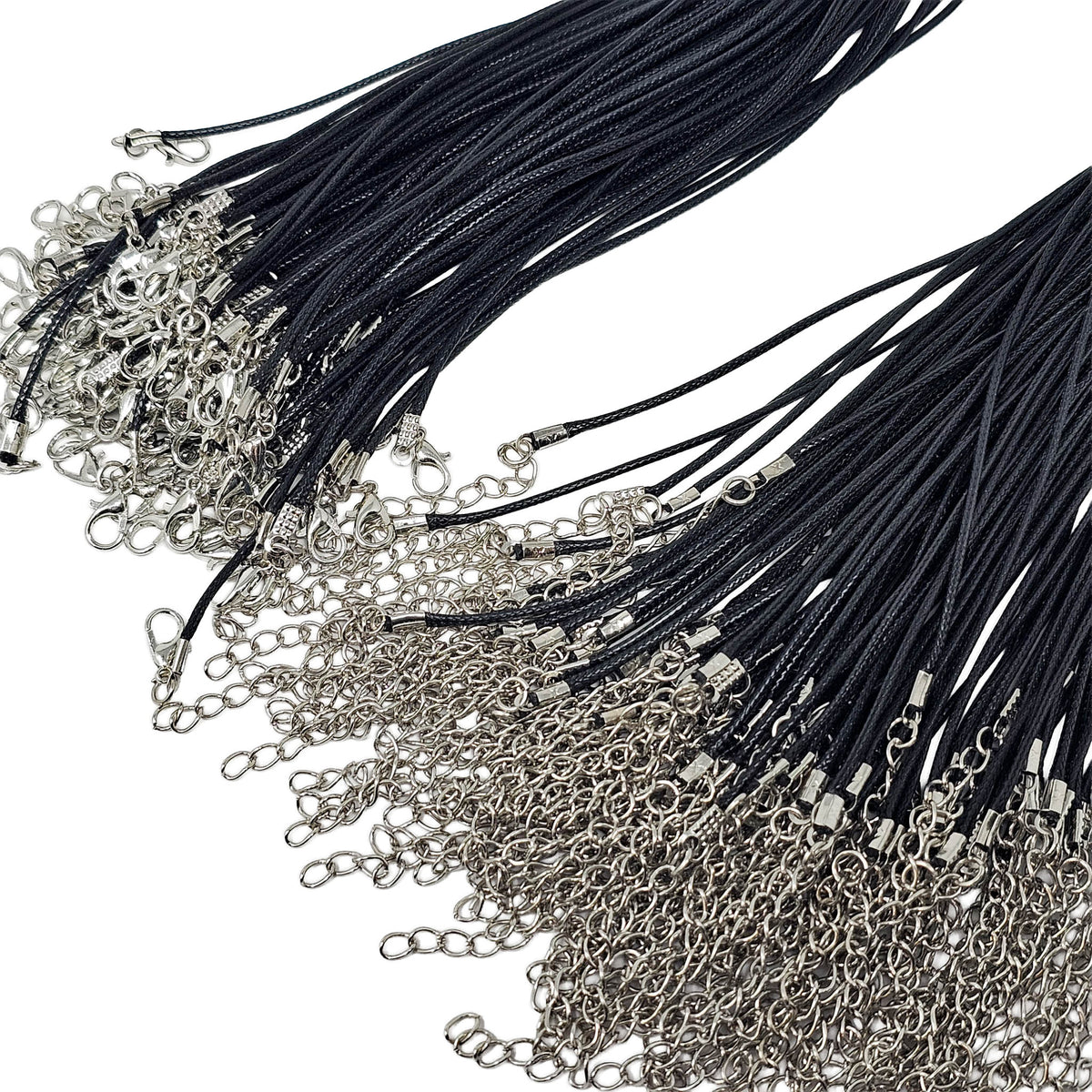 Black cord necklace – cords with clasps