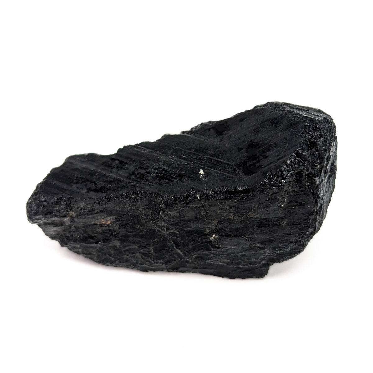 Black tourmaline (schorl) rough from Madagascar, lapidary-grade schorl for cabbing and cutting