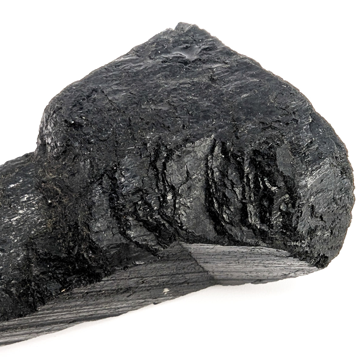 Black tourmaline (schorl) rough from Madagascar, durable black lapidary rough for cutting and tumbling