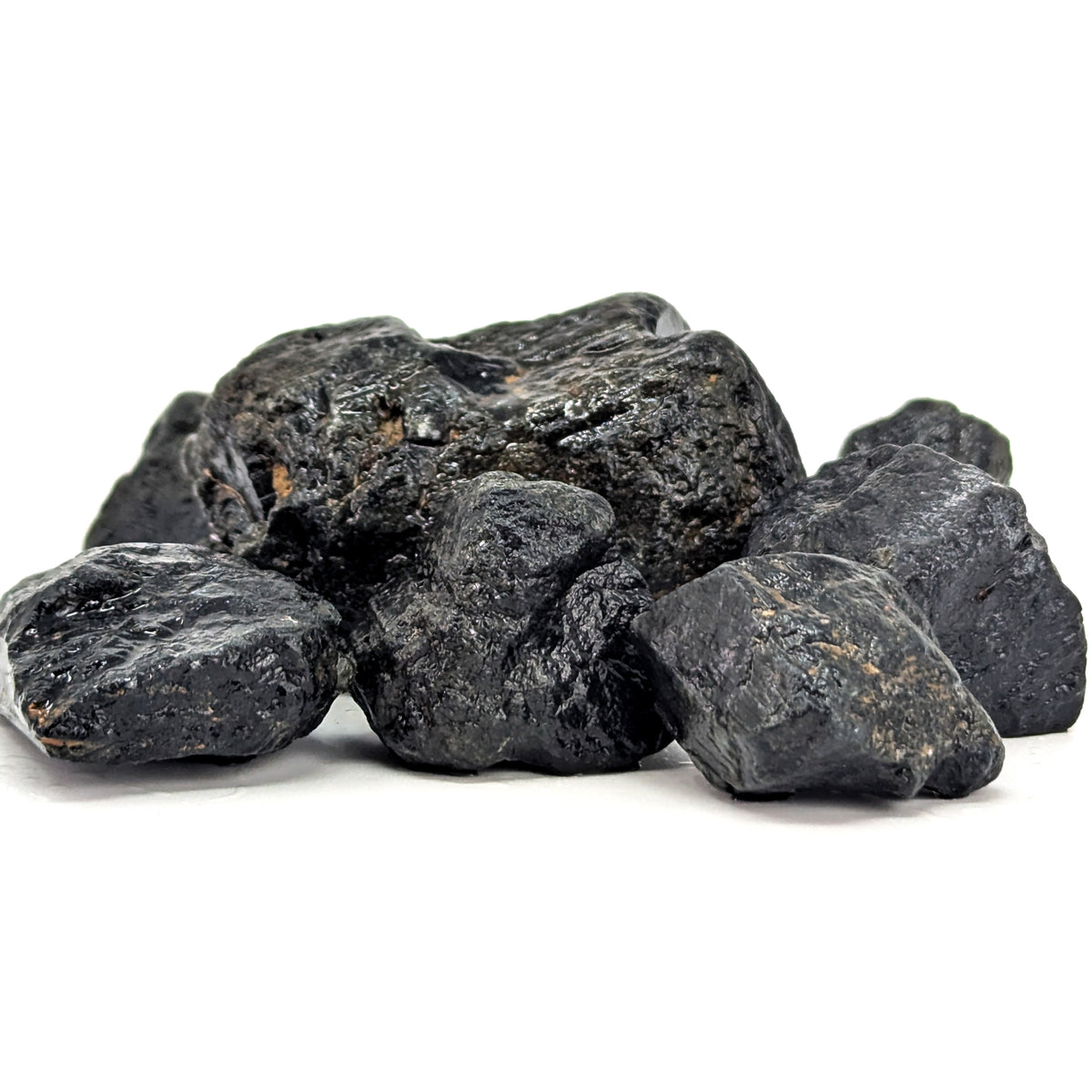 Black tourmaline (schorl) rough from Madagascar, Mohs 7 to 7.5 tourmaline rough