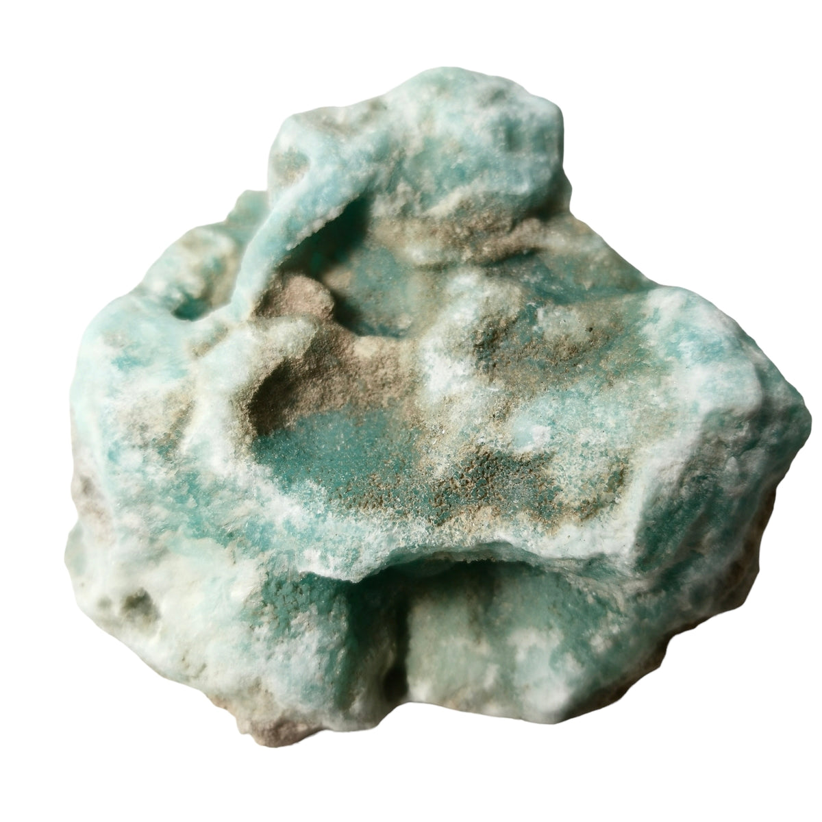 Blue Aragonite specimen.