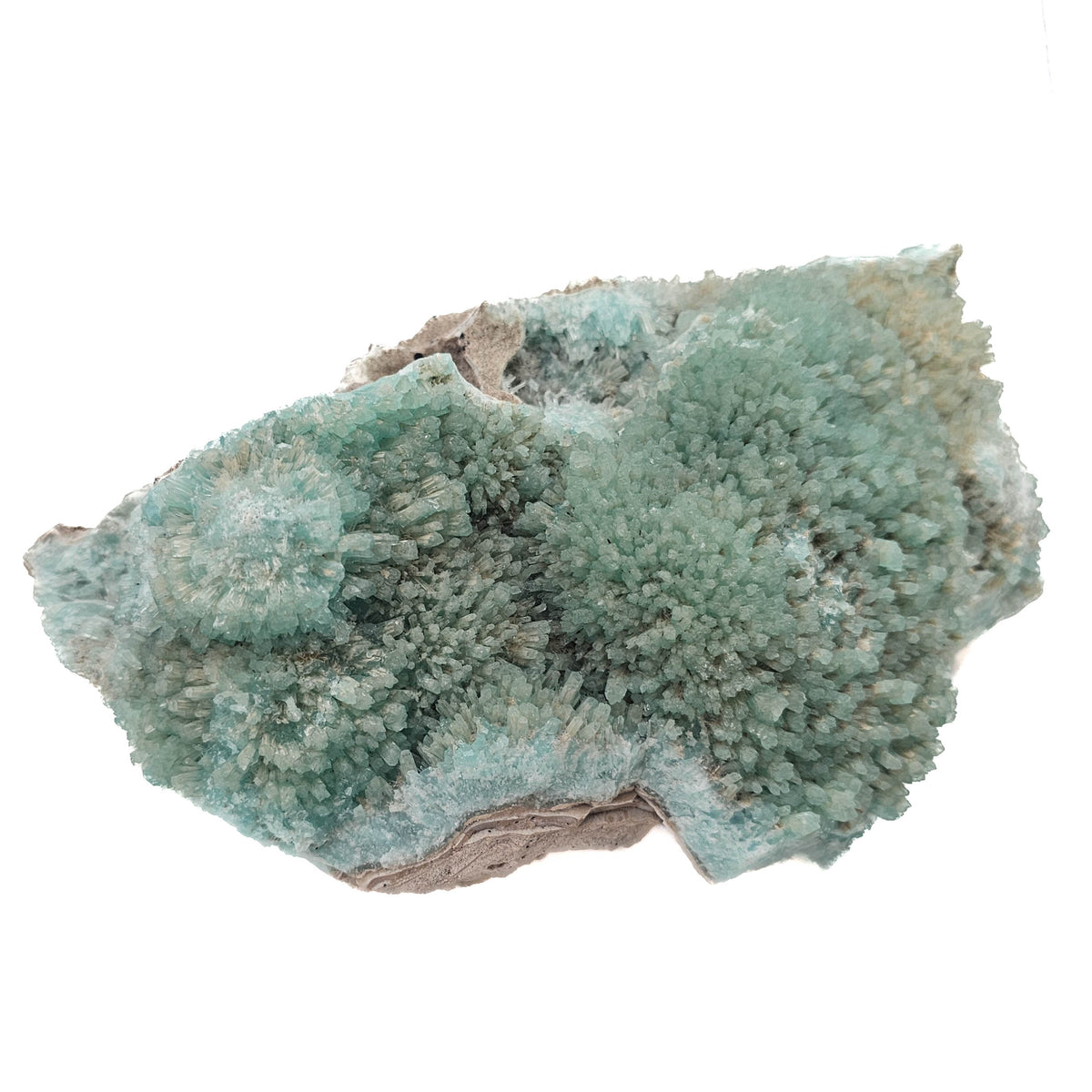 Blue Aragonite specimen from Khuzdar region, Balochistan Province, Pakistan.