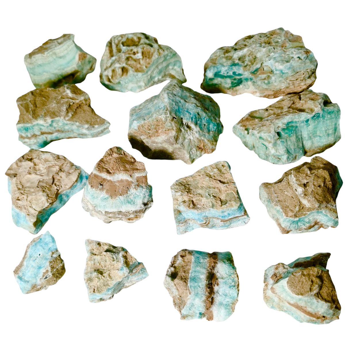 Blue Aragonite specimen.