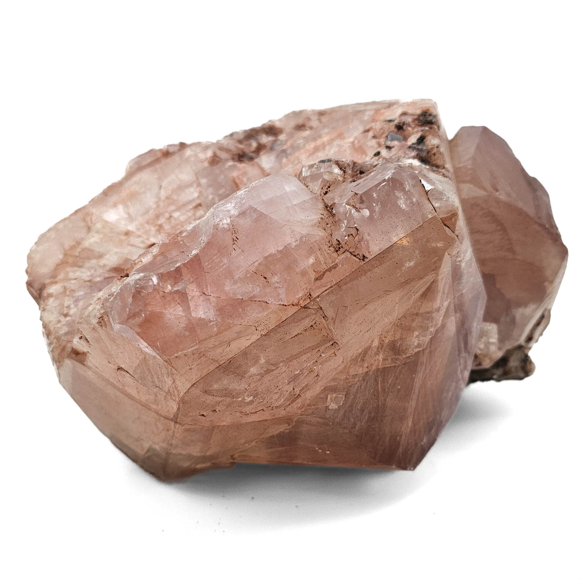 Pink Calcite specimen, calcium carbonate, from Dundas Quarry, Ontario, Canada.