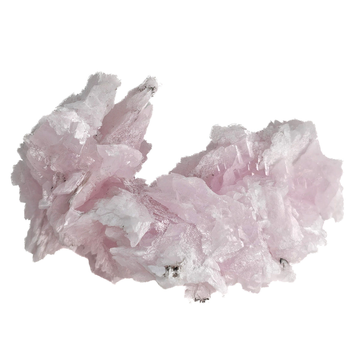 Pink Manganese Calcite mineral specimen, calcium carbonate, from Vtoroy Sovetskii Mine, Dalnegorsk, Primorsky Krai, Russia.