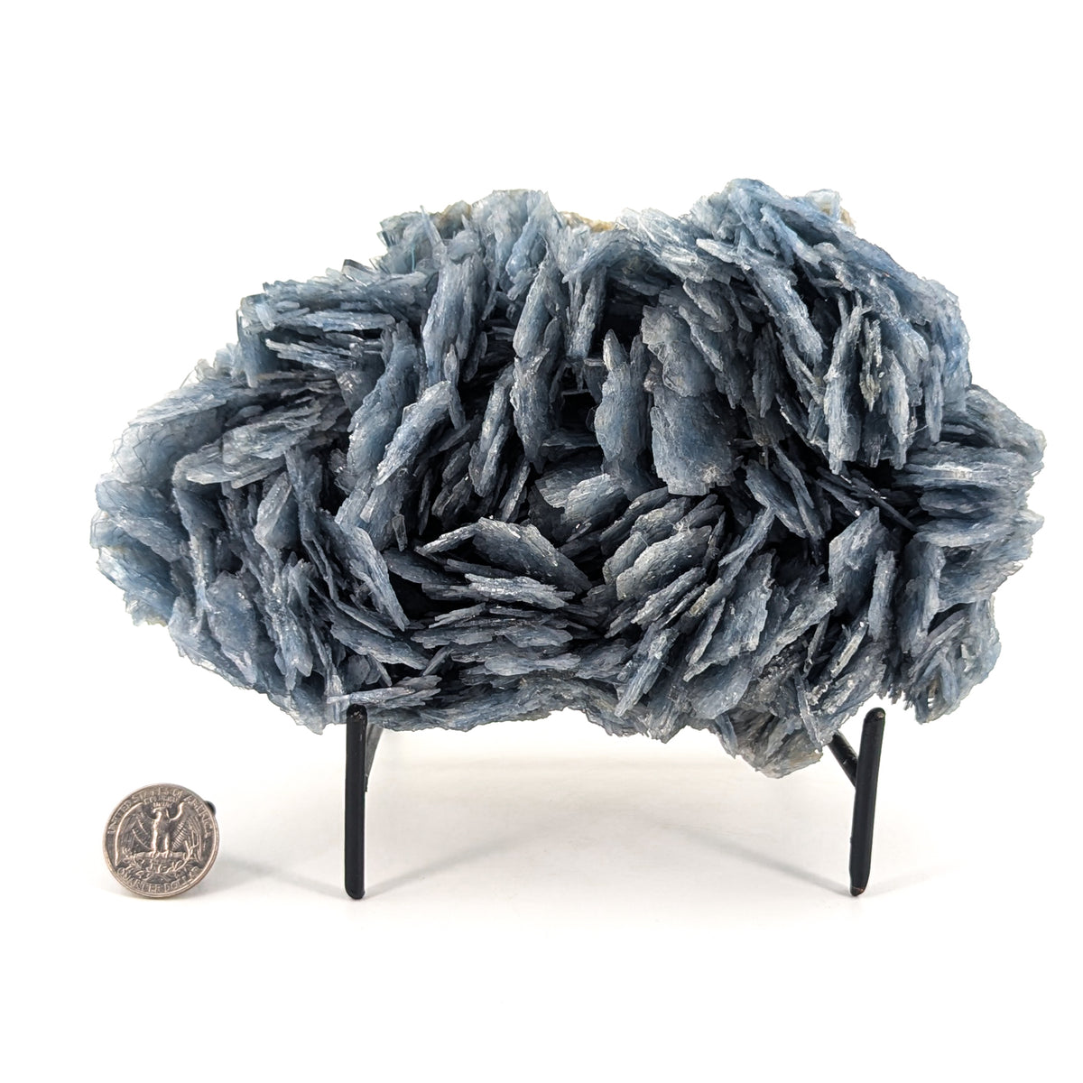Cavnic Blue Barite specimen, barium sulfate, from Cavnic Mine, Cavnic, Maramureș County, Romania.