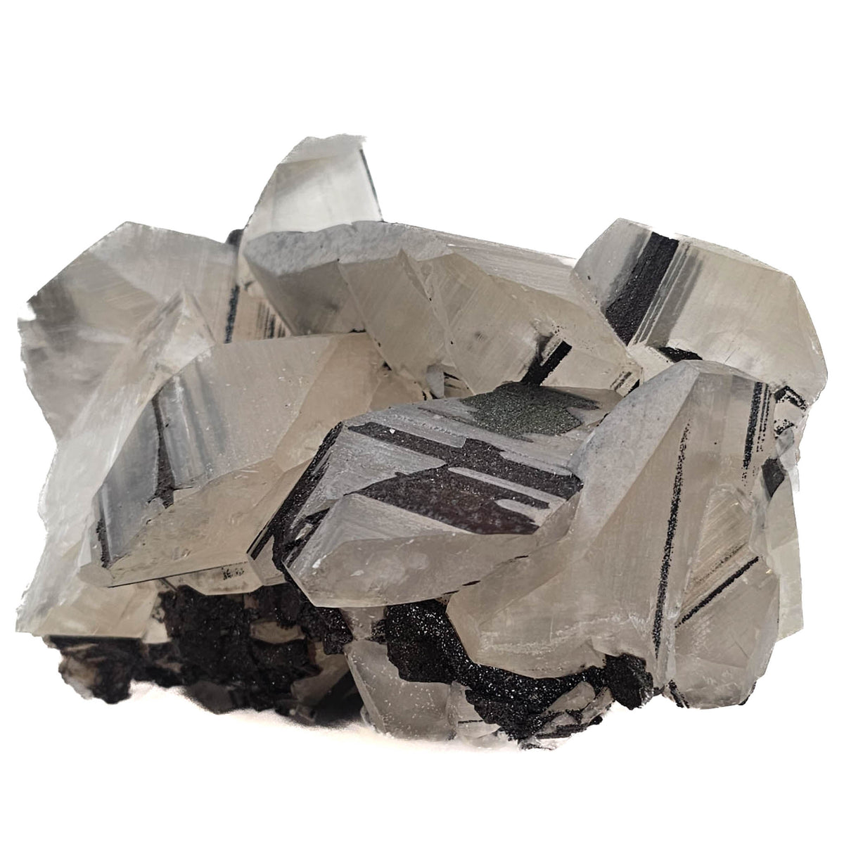 Mercedes Calcite (Chalcopyrite on Calcite) specimen from Daye Mine, Huangshi, Hubei Province, China.