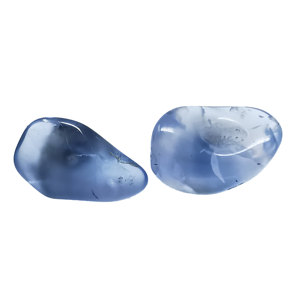 Chip stud earrings, assorted stones in sterling silver, photo 4 of 12