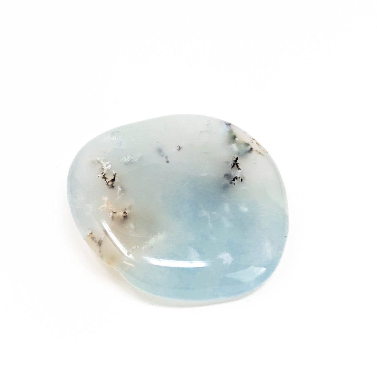 Chrysoprase mini palmstone, a variety of chalcedony.