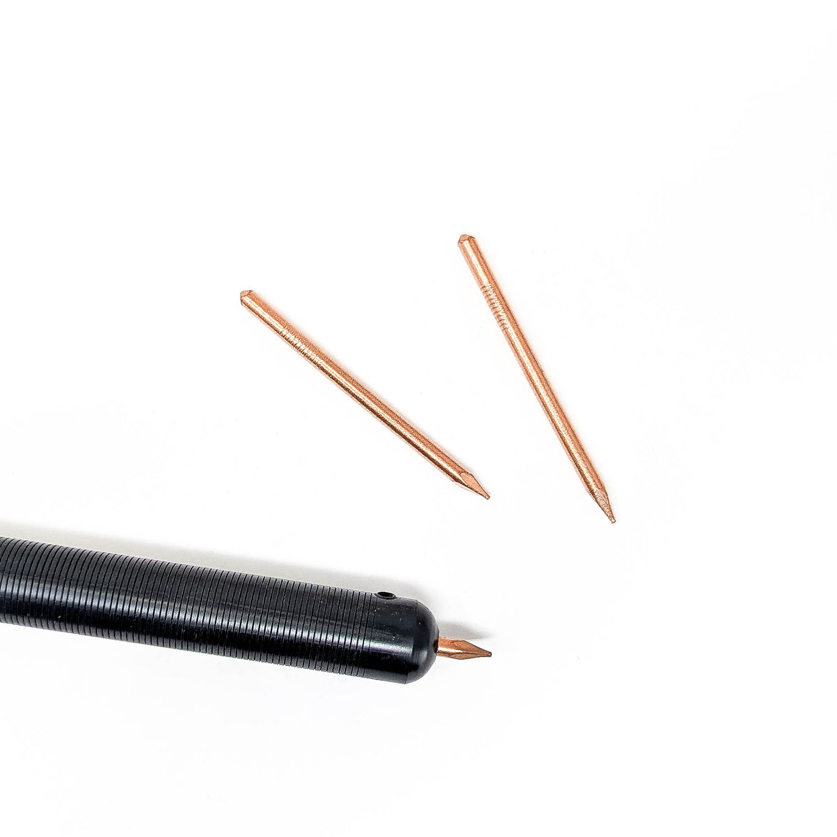 Copper Nails for Pressure Flaking 2pcs.