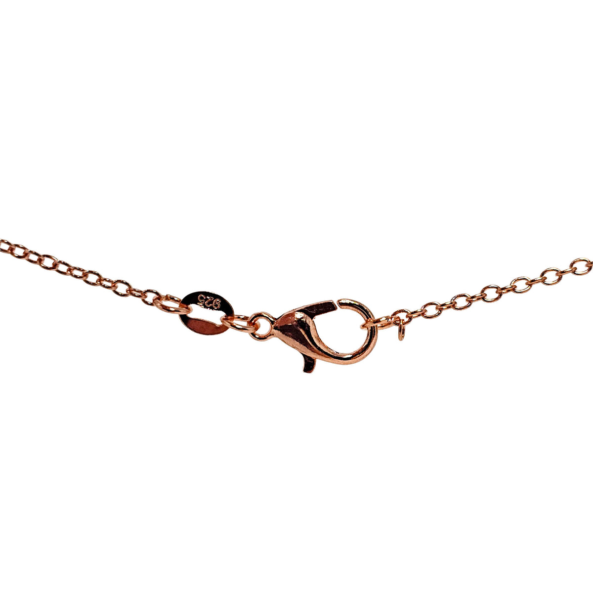 Copper plated chain – clasp, close view