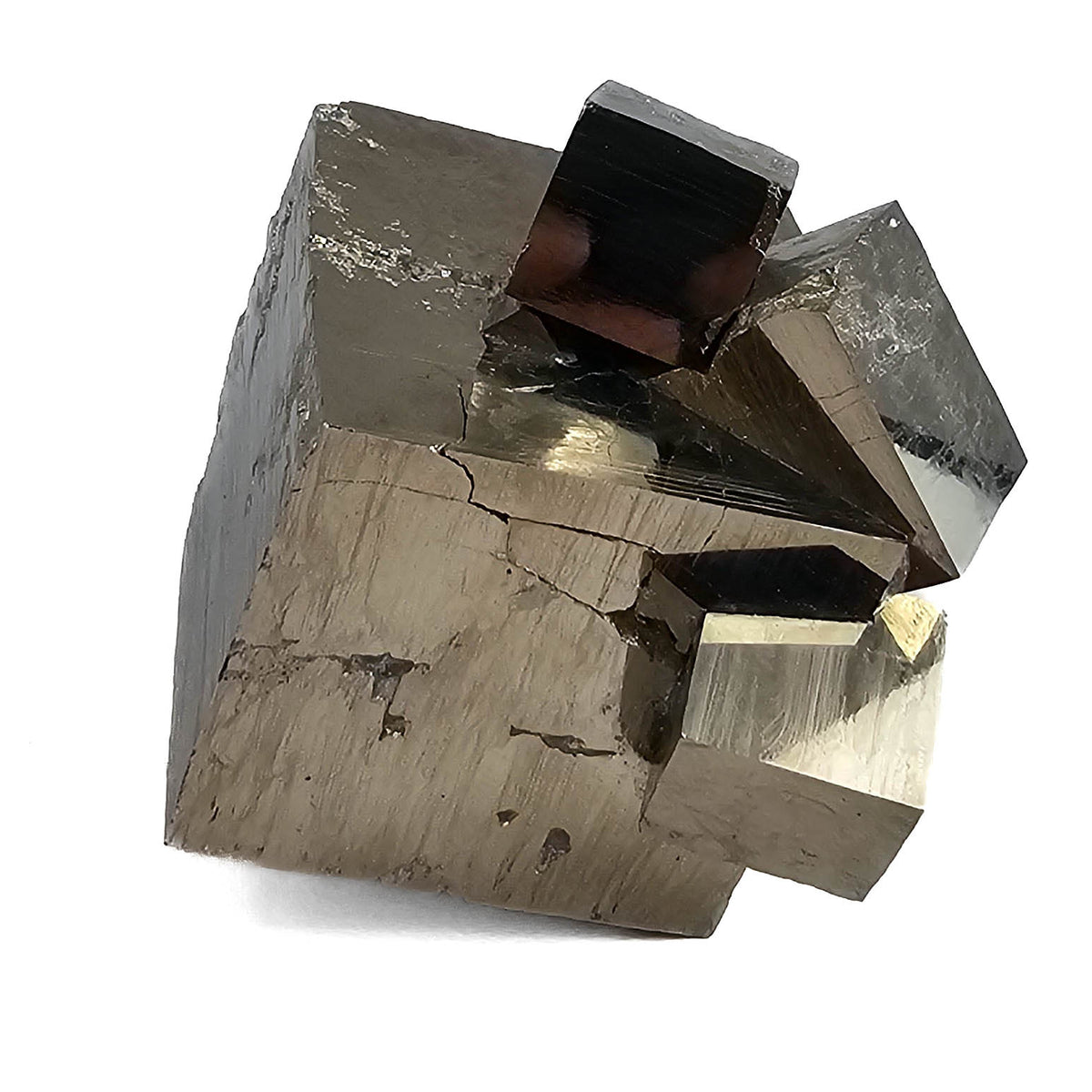 Cubic Pyrite specimen, an iron sulfide, from Ampliación a Victoria Mine, Navajún, La Rioja, Spain.