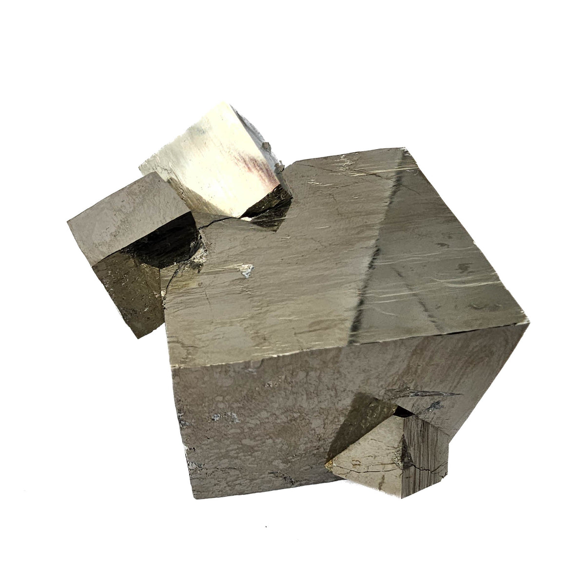 Cubic Pyrite specimen, an iron sulfide, from Ampliación a Victoria Mine, Navajún, La Rioja, Spain.