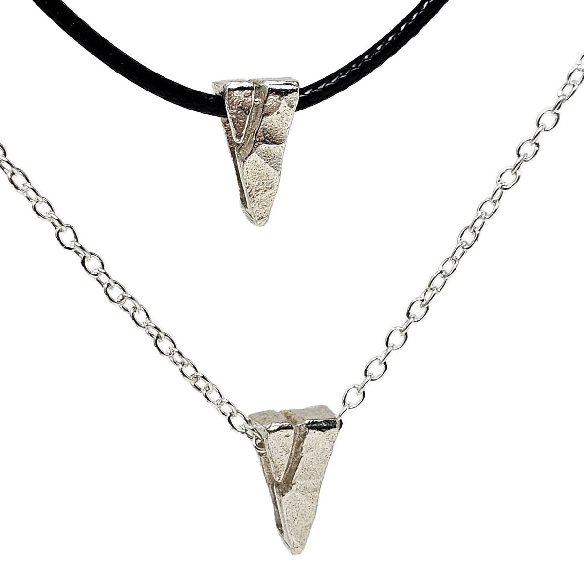 Cut Planished Bail - Sterling Silver - Broken Ox Creations - BC, Canada