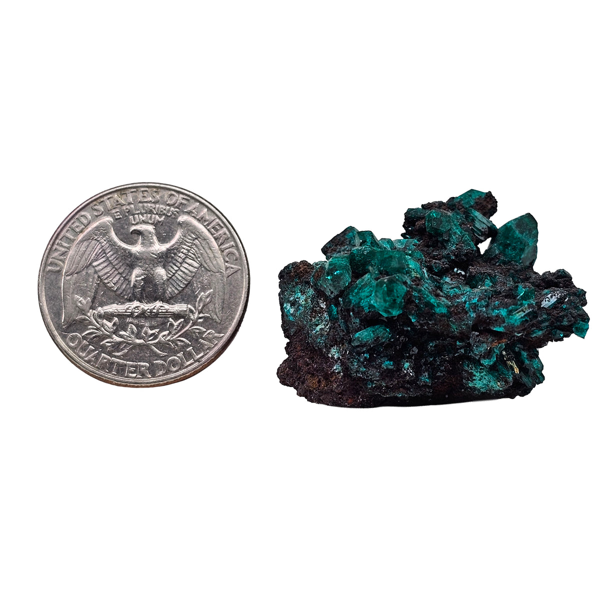 Dioptase specimen.