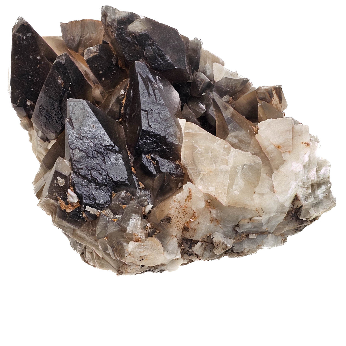 Dogtooth Calcite specimen, calcium carbonate, from Touissit mining district, Oriental Region, Morocco.