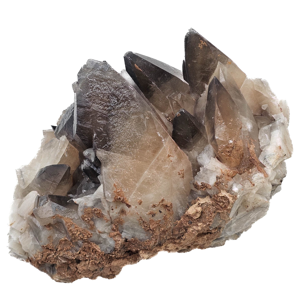 Dogtooth Calcite specimen, calcium carbonate, from Touissit mining district, Oriental Region, Morocco.
