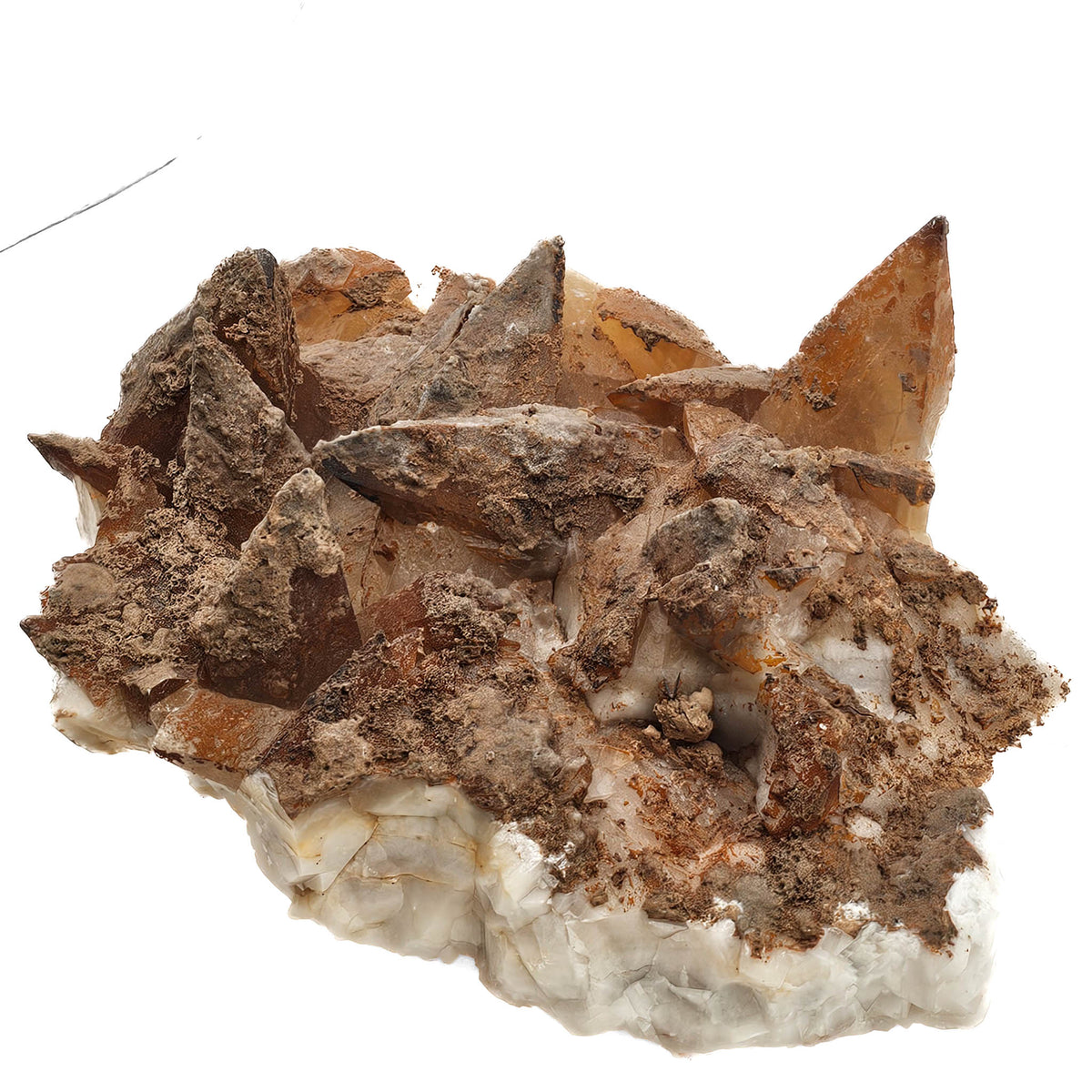 Dogtooth Calcite specimen, calcium carbonate, from Touissit mining district, Oriental Region, Morocco.