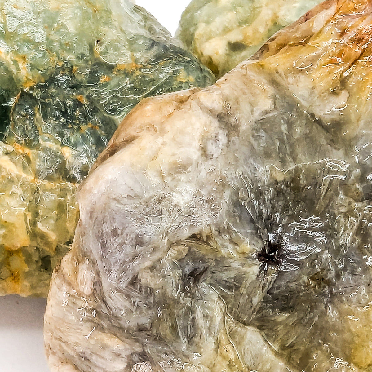 Fluorite rough from Kelowna, BC – close-up of purple centre